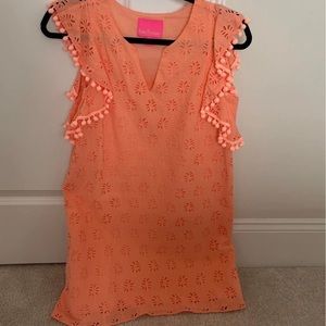 Lilly Pulitzer XS Orange Eyelet Dress